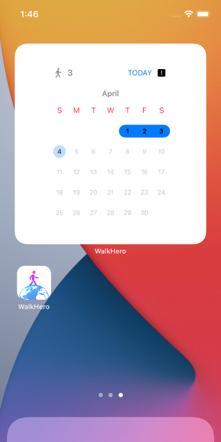 WalkHero home widget